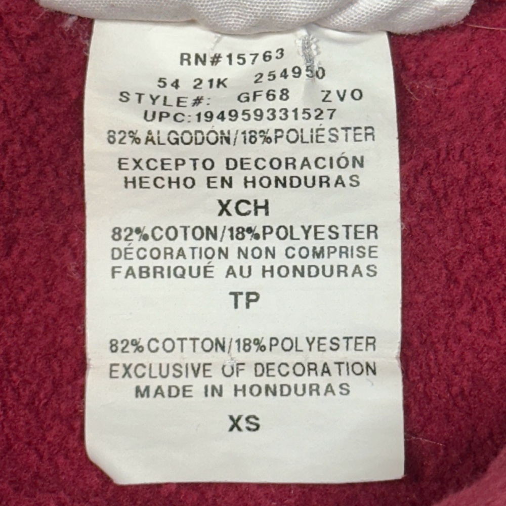 Champion Hoodie - Reverse Weave - Burgundy Pullover - Tonal Logo - XS - GUC - Picture 10 of 11